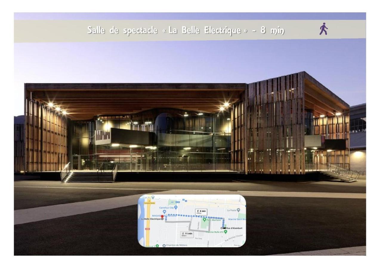 Le 62 - Spacieux T2 Avec Jardin, Parking & Tramway Grenoble Exteriér fotografie